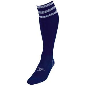 Precision Childrens/Kids 3 Stripe Pro Soccer Socks / Navy/White